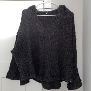 Free People Knit Hoodie